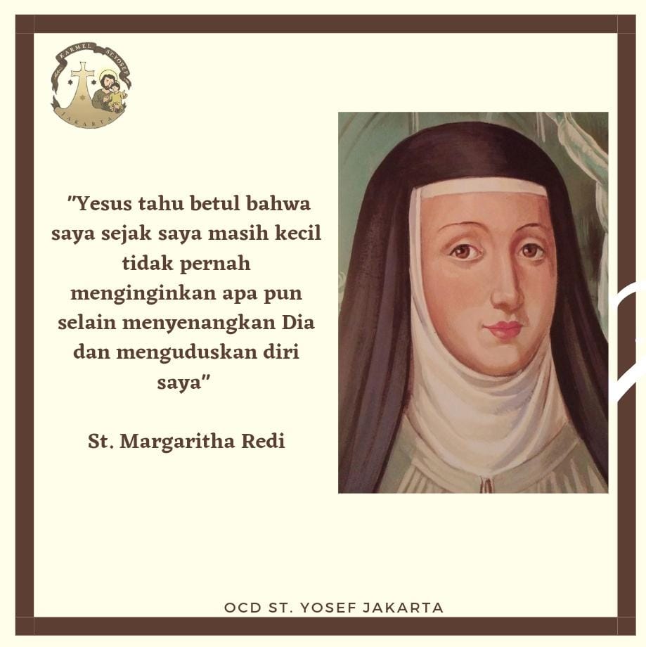 1 September PW. St. Margaritha Redi,OCD
